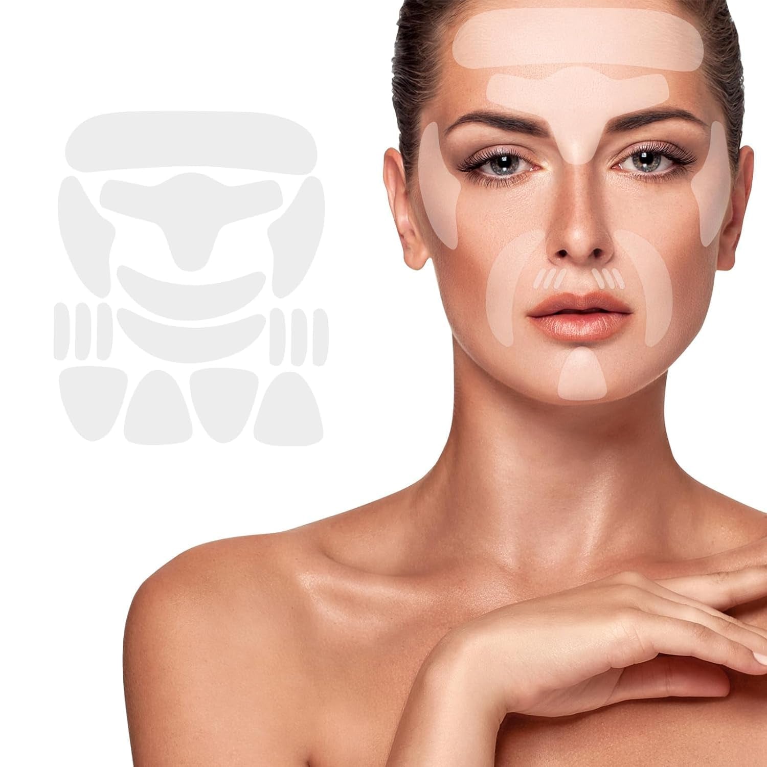 Face Wrinkle Patches, Reusable Facial Patches for Forehead, Frown Lines, Smile Lines & around Mouth, Overnight Face Pads for Fine Lines, anti Wrinkle Patches, 160 Count